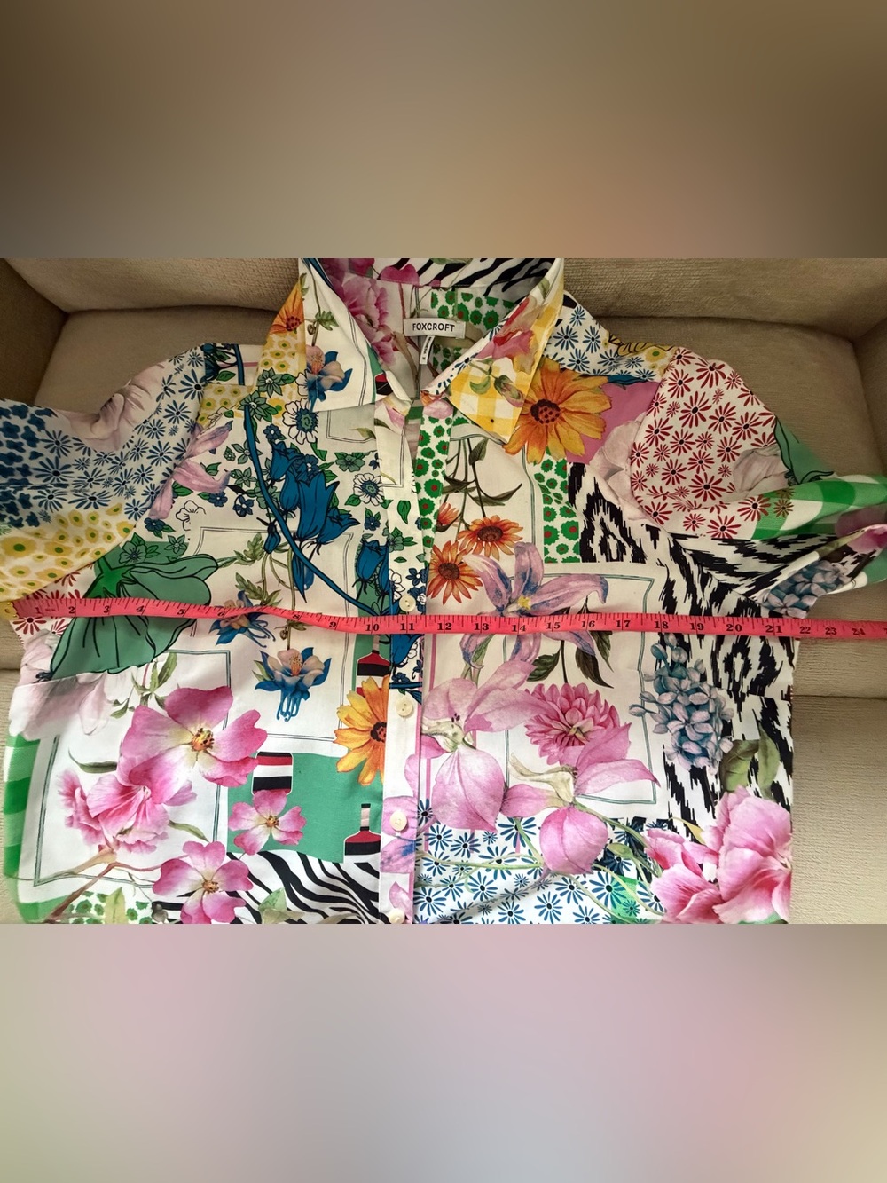 New Foxcroft Cotton Button Down Shirt - Picture 4 of 6